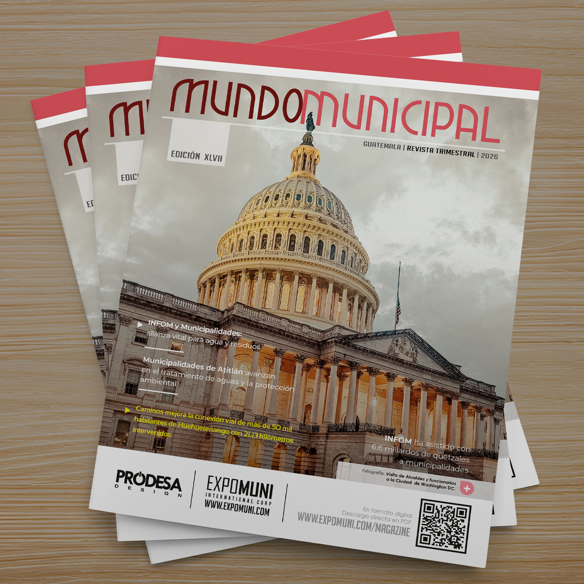 🇬🇹✨ ¡Ya está disponible una nueva edición de la Revista MUNDO MUNICIPAL!

En esta edición ponemos la mirada en el municipio como motor del desarrollo, destacando las iniciativas, proyectos y experiencias que impulsan nuestras municipalidades para construir comunidades más innovadoras, sostenibles y cercanas a sus ciudadanos.

📖 Ya disponible en https://expomuni.com/magazine/