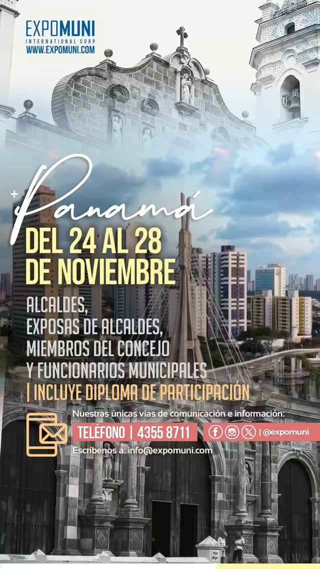 Más información e inscripciones:
📩 info@expomuni.com
📲 WhatsApp: +502 4355-8711
🌐 www.expomuni.com